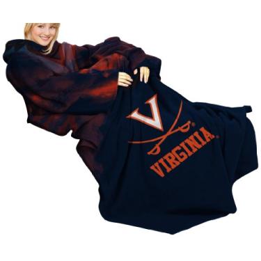 Imagem de Cobertor confortável NCAA Virginia Cavaliers com mangas, design fumê