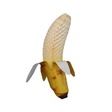 Imagem de Enfeite de Papel Seda - Banana - 48cm - 1 unidade - Girotoy - Rizzo