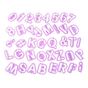 Imagem de Cortador Alfabeto Letras P/ Pasta Americana Biscuit Biscoito - Kehome,