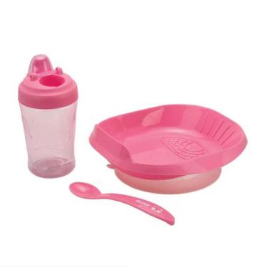 Imagem de Kit De Alimentação Kuka - Ideal Para Bebês Prato c Ventosa/Copo Anti V