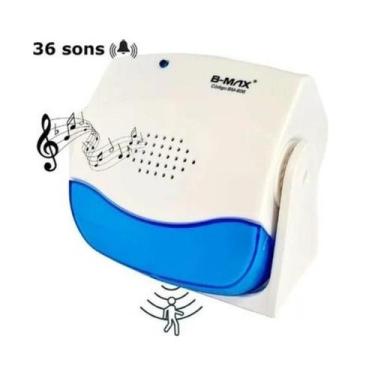 Imagem de Campainha Anunciador Sem Fio Sensor  Presença e 36 Toques SS Conforto 