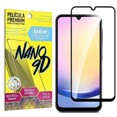 Imagem de Pelicula 9D Galaxy S24Fe Cerâmica Cobre a Tela Toda- Armyshield