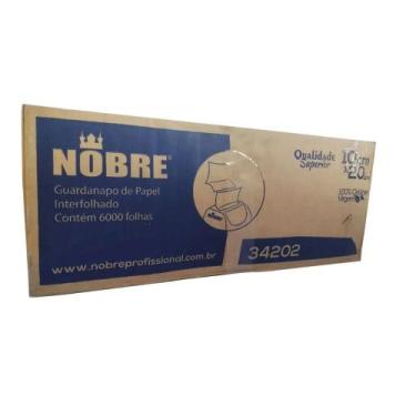 Imagem de Guardanapo Papel Interfolhado 6000 Folhas Celulose 10x20 Cm Nobre