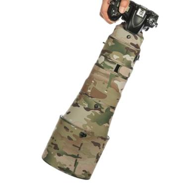 Imagem de CHASING BIRDS Capa protetora de lente impermeável camuflada para Nikon AF-S 400 mm F2.8 E FL ED VR capa protetora de lente à prova de chuva (camuflagem deserto, com TC de 1,4 X (TC-14E III))