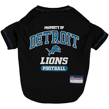 Imagem de Pets First Camiseta De Pet Para Cães E Gatos – Camiseta Para Cães Nfl Detroit Leons Grande. – Camiseta Mais Fofa Para O Filhote Esportivo Real