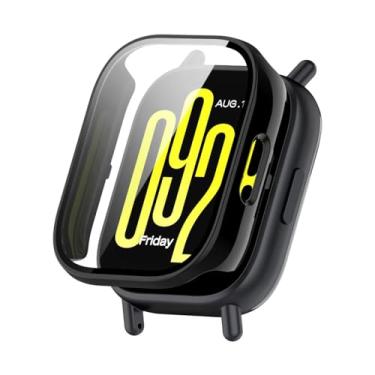 Imagem de Capa full case com película compatível com Redmi Watch 5 Active ou 5 Lite Cor:Preta - Lite (Não serve no Active)