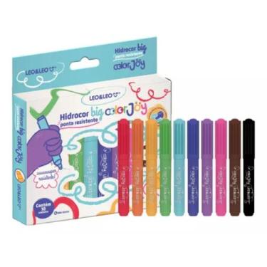 Imagem de Hidrocor Big Color Joy Ponta Não Afunda 10 Cores - Leo&leo - Leonora