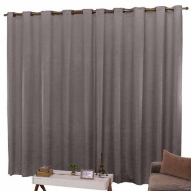 Imagem de Cortina Cetim Amassado 5,00x2,70 Para Sala ou Quarto - Paulo Cesar Enx