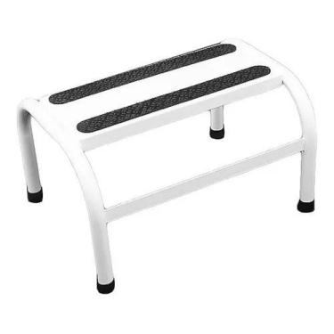 Imagem de Escada Escadinha 1 Degrau Para Maca Super Resistente Branca - BEST PRO