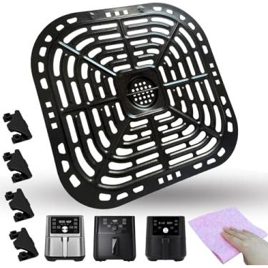 Imagem de Chengziyue Bandeja de fritadeira a ar de 6 litros para panela instantânea Vortex Plus 6 em 1 6QT XL Air Fryer, Premium Air Fryer Grill Pan Crisper Plate Grate Grid Rack Prateleira para Gourmias GAF680
