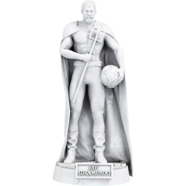 Imagem de Estátua Exu Gira Mundo Imagem Umbanda Candomblé (Cor Mármore)