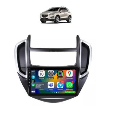 Imagem de Kit Multimídia Tracker 2014 / 2016 LTZ 9 Pol Android Carplay Gps 2/32G