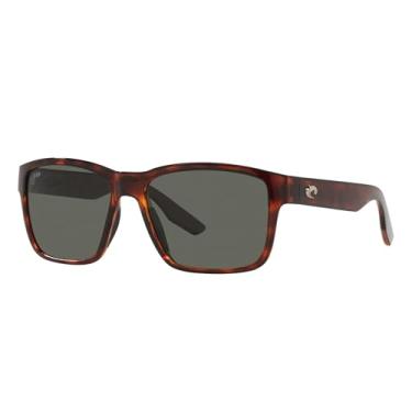 Imagem de Costa Del Mar Óculos de sol masculinos Paunch polarizados para homens - Proteção UV para pesca, passeios de barco e praia - Tamanho 57-580G, Tartaruga/Cinza Polarizado 580 g, 57 mm