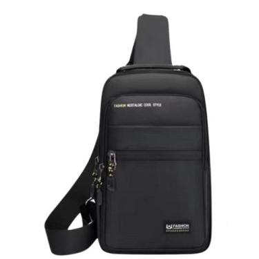 Imagem de Mochila de Ombro Transversal Compacta Unilateral USB Trava de Código R