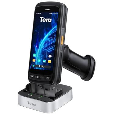 Imagem de Tera Scanner de código de barras Android 11 com cabo de carregamento para pistola, Zebra SE4750, alcance de varredura Zebra SE4750, 8000mAh 4G BT 5.0 Wi-Fi GPS portátil PDA 1D 2D QR P172