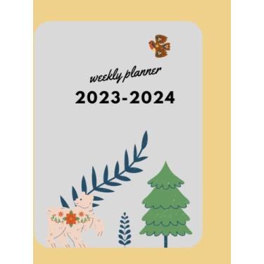 Imagem de weekly planner 2023-2024: large weekly planner 8.25x11,105 pages