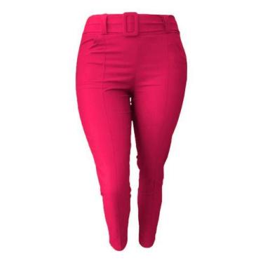 Imagem de Calça Plus Size Feminino Social Com Bolsos E Cinto  - Bucci Boutique, 