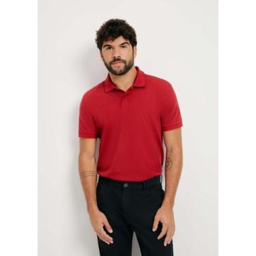 Imagem de Camisa Polo Básica Masculina Manga Curta Em Piquet - Hering, M, Vermel