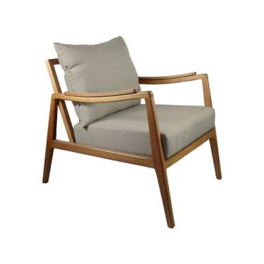 Imagem de Poltrona Maya Agarb Decor Cor:Linho Bege