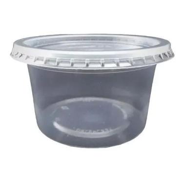 Imagem de 100 Unid Embalagem Bolo No Pote Redondo Micro Freezer 250ml - Cristalc