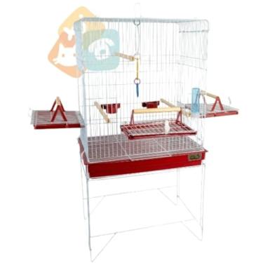 Imagem de VIVEIRO GAIOLA CALOPSITA PASSÁROS AVES TRIPLEX JEL PLAST (ATENÇÃO DOIS MODELOS NO ANÚNCIO LEIA A DESCRIÇÃO)(CONFORT BRANCO-VM)