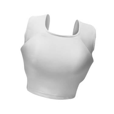 Imagem de RNXRZANK Protetor de Peito de Karatê para Mulheres, Protetor de Corpo de Taekwondo, Escudo de Costela, de Boxe, Proteção de Peito para Sanda Kickboxin, S