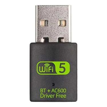 Imagem de Adaptador Wifi Dual Band 2.4 5ghz 600mbps Wireless 5g BT - Genérico