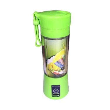Imagem de Mini Liquidificador Portátil Mixer Shake Recarregável Verde - Mrvendas