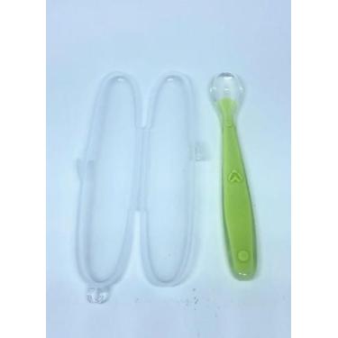 Imagem de Colher de silicone bebê Anatômica Introdução Alimentar - 3DS PRESENTES