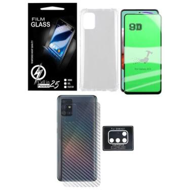 Imagem de Capa Capinha Anti Impacto Transparente GALAXY A51 + P ceramica + Pel C
