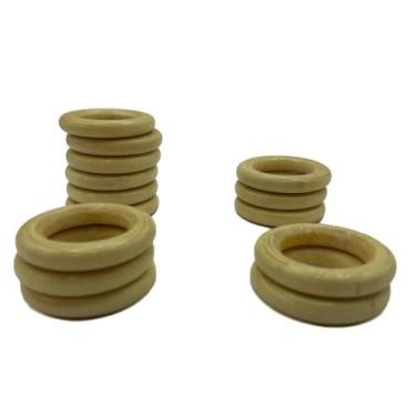 Imagem de Porta Guardanapos Argola De Madeira 40mm - Aniversario, Mesa Posta, Fe