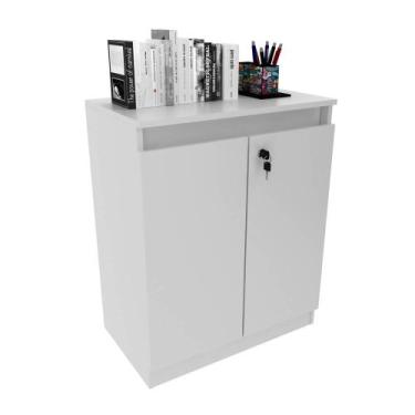 Imagem de Armário Balcão 60cm 2 Portas com Chave e 1 Prateleira ME4149 Tecnomobi