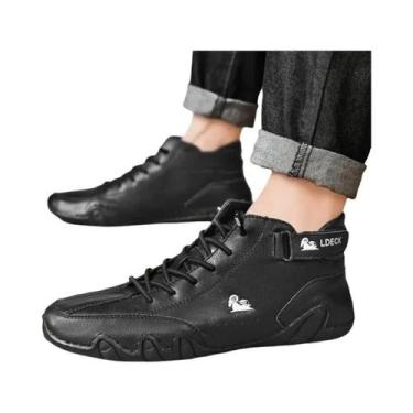 Imagem de Botas De Inverno Impermeáveis Para Motocicleta Masculinas, Tênis Casua