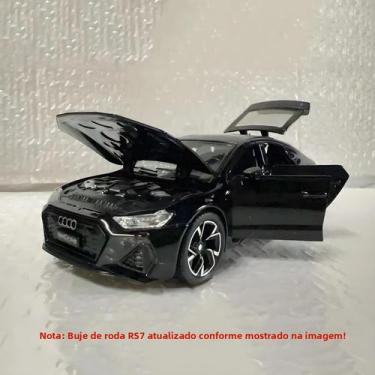 Imagem de Modelo De Carro Em Escala 1:32 Q8 RS7 Em Liga Diecast Com 6 Portas Abe