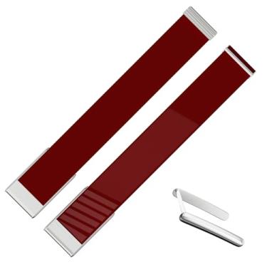 Imagem de fitspur Pulseira de reposição Hydroknit impermeável, compatível com WHOOP 5.0 WHOOP MG Life (vermelho, um + pico)