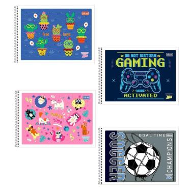 Imagem de Caderno capa flexível cartografia 48fls D mais Tilibra