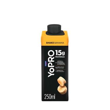 Imagem de Bebida Láctea UHT Banana 15g de proteínas YoPRO  250ml, Banana, 250ml