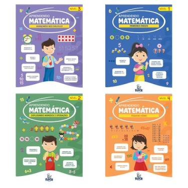 Imagem de Kit 4 Livros Infantis de Matemática  Ensino Divertido e Fácil de Enten