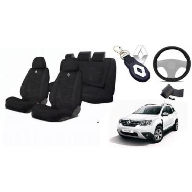 Imagem de Capas Tecido Top de Linha Duster 2017-2024 + Volante + Chaveiro - Iron