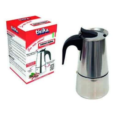 Imagem de Cafeteira Tipo Italiana para 4 xicaras 200ml - Inox - THIKA
