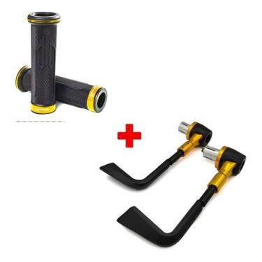 Imagem de Kit Protetor De Manete E Manopla Luva Moto Suzuki Gs-xs - Stark Race, 