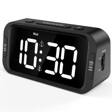 Imagem de Despertador Odokee Digital Dual Alarm 0-100% Dimmer USB