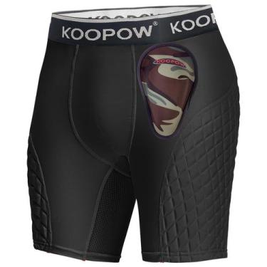 Imagem de Shorts deslizantes KOOPOW, acolchoados para meninos e jovens, com bols