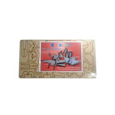 Imagem de Quebra Cabeça 3d Animais Kit Bicho 19 Peças - Brinquedista