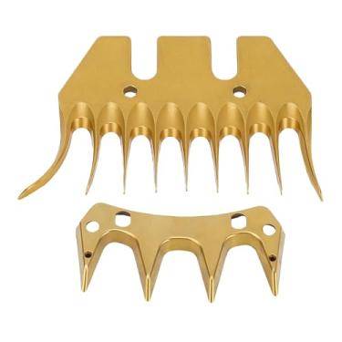 Imagem de LiebeWH Lâminas de Substituição para Tosquiadeiras de Ovelhas, 9 Dentes Curvos, Aço de Alto Carbono para Corte de lã Densa, Preparação de Gado