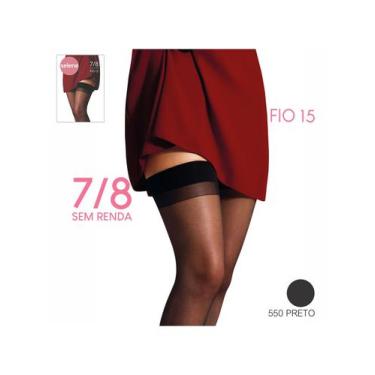 Imagem de Meia-Calça 7/8 Selene 9007.001 Fio 15 Sem Renda T. Único, U, 001, 550,