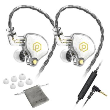 Imagem de POPCORN Bass X8 Pro in Ear Monitors Fones de Ouvido Fones de Ouvido Fones de Ouvido Estéreo com Microfone (Branco)