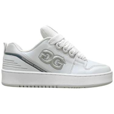 Imagem de Tênis Double-G Rapture Branco Imponente Skate Sintético DGSC0016-Masculino