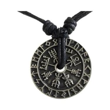 Imagem de Colar Com Pingente De Bússola Viking Vintage Masculino, Acessórios De 