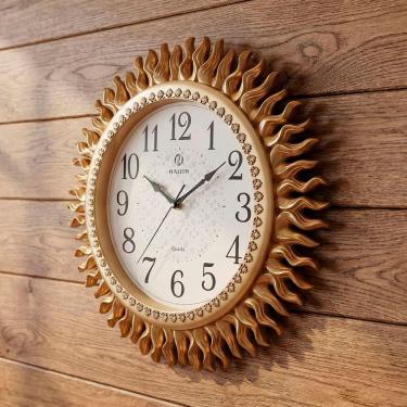 Imagem de Relógio Parede Dourado Místico Solar Oriental Rustico 45cm